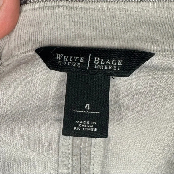 NWOT White house black market Grey Utility
Blazer Jacket size 4 - Picture 6 of 16